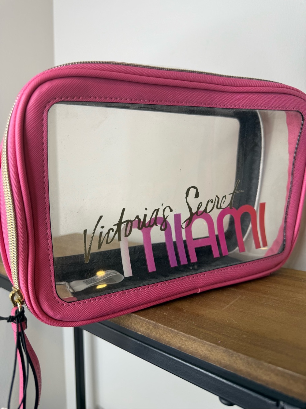 Victoria's Secret makeup bag from their Miami collection.